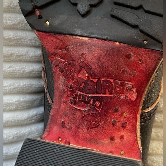 Freebird Liverpool Boot Dark Brown With Red Trim and Zippers - Picture 6 of 7